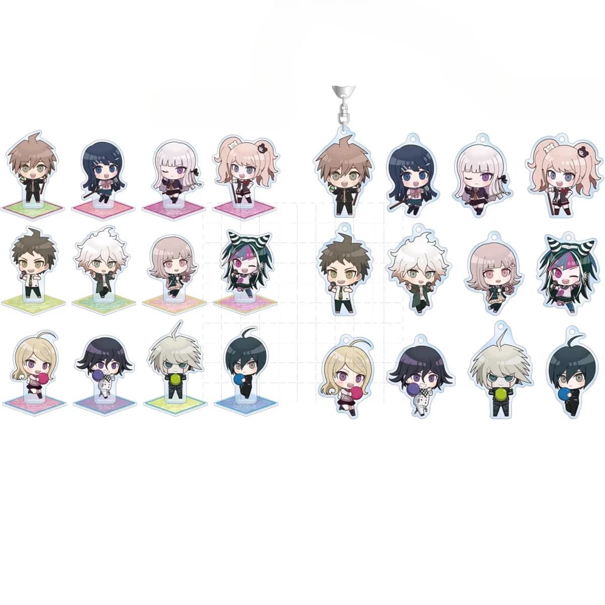 Statuetta Acrilica V3 di Ouma Kokichi, Shuichi Saihara, Naegi Makoto, Nanami Chiaki, Akamatsu Kaede, Portachiavi Cosplay, Regalo