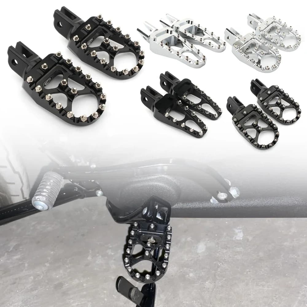 Pedane larghe per moto per Harley Deluxe Softail Slim Heritage Breakout Fat Boy Street Fat Bob Low Rider Sport Glide