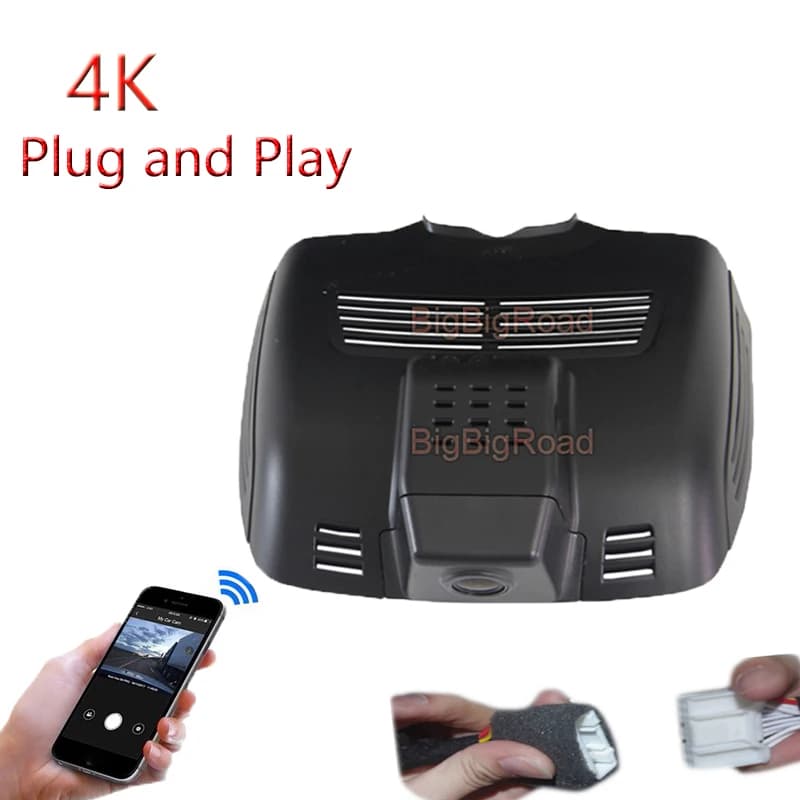 4K Plug And Play Wifi Car DVR Dash Cam Camera For Mercedes Benz Class E W207 W212 W204 C207 C200 E230 E300 E350 2011- 2018