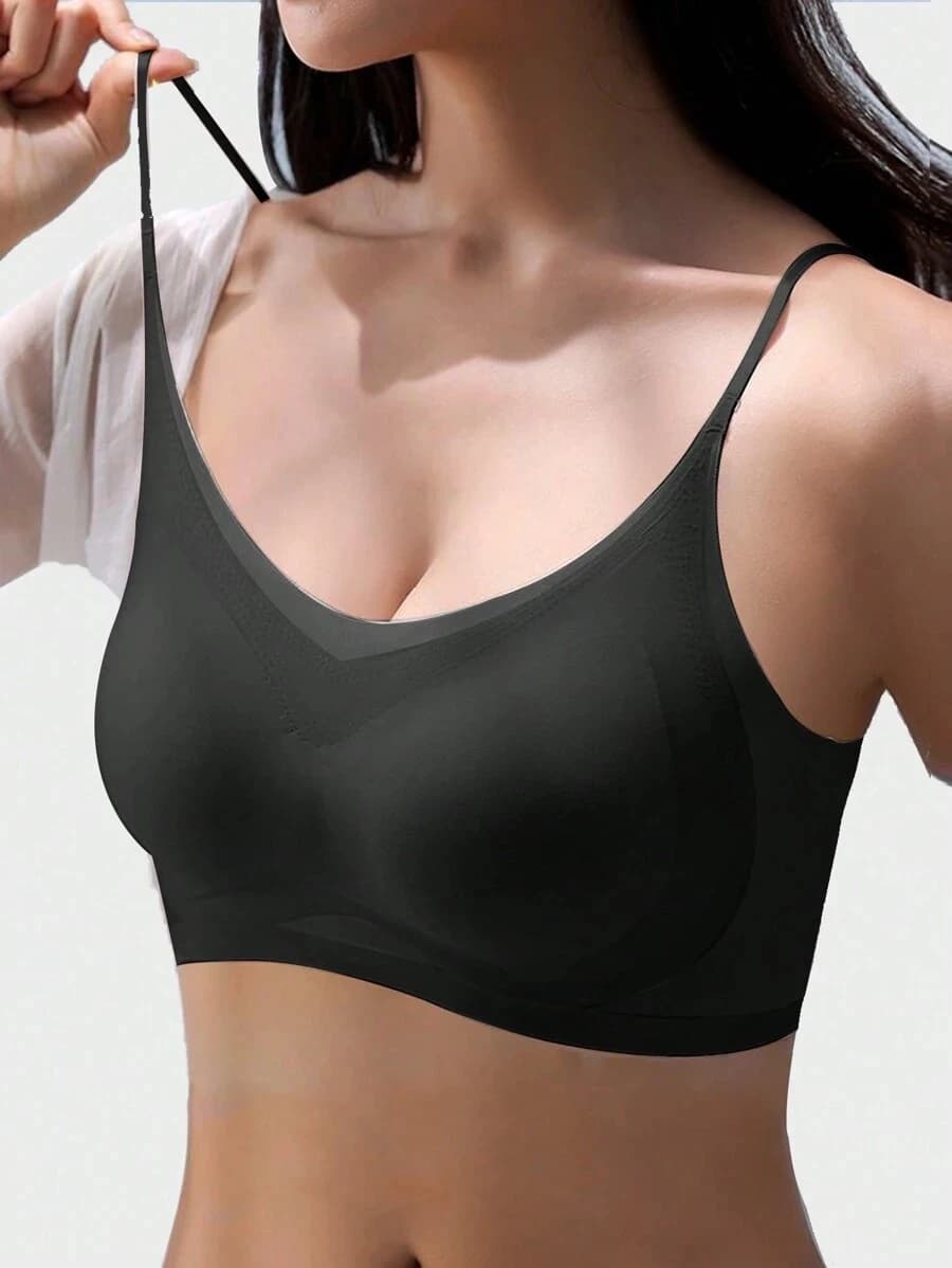 Bra Cooling Ultra-thin Seamless Women Sports Daily Lingerie Ice Silk Solid M-4XL Soft Breathable Summer Brassiere