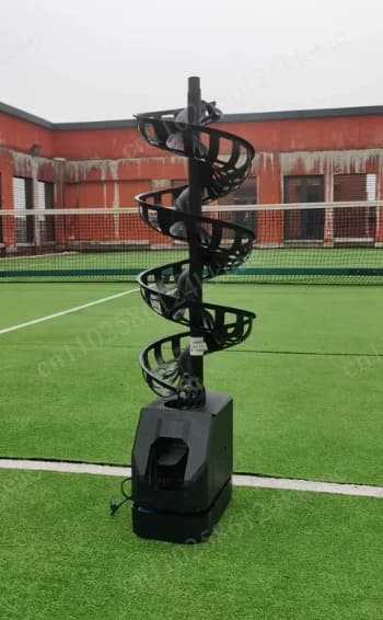Tennis universal throwing machine remote control serve machine trainer coach ball machine single belt catch net