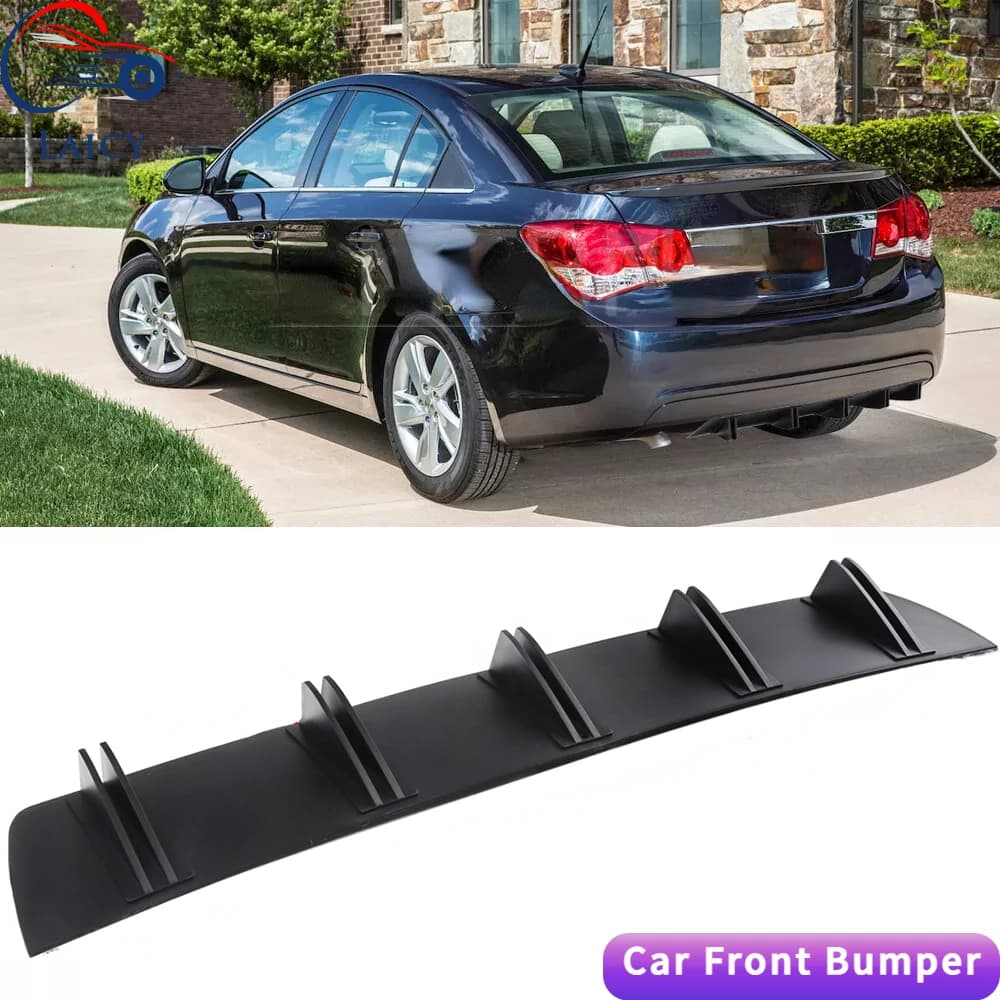 LAICY For Cruze 2010-2019 Auto Diffuser Poster Shark Fins Splitter Mento Spoiler Lip Black Shunt Bumpers Back Lip