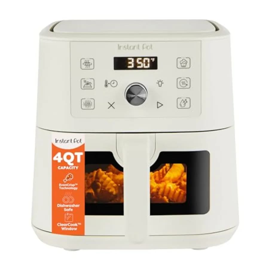 Air Fryer VORTEX 6-in-1 from 4Qt with Custom Program Options for Frying, Grilling, Roasting, Dishydrating, Cooking and Heating, Color Sea Salt 4