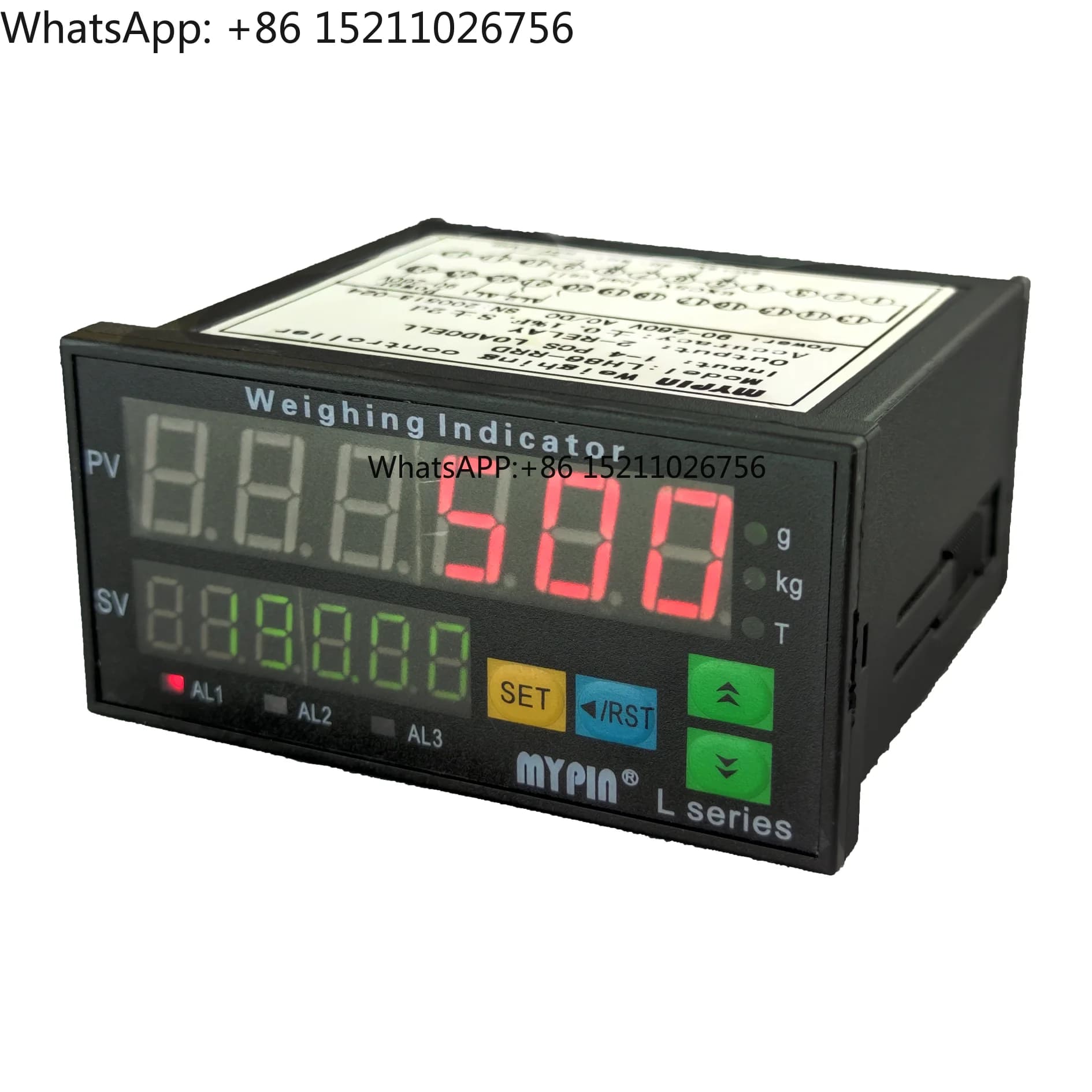 Mypin (LH86-RR4D) Controller di Pesatura con Display LED a 6 Cifre RS485, Controller con Display LED, Bilance per Bagagli