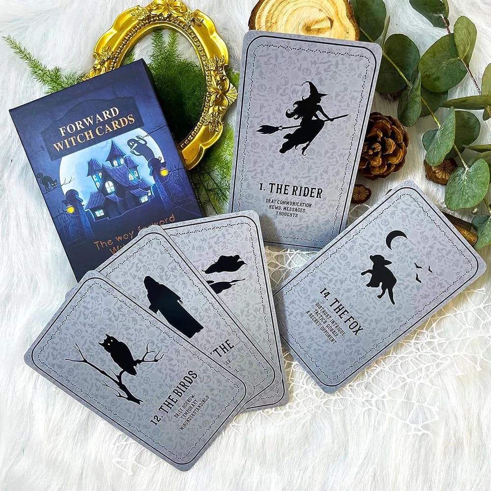 Carte dei tarocchi della strega in scatola versione inglese profezie Oracle Deck Toro Taro