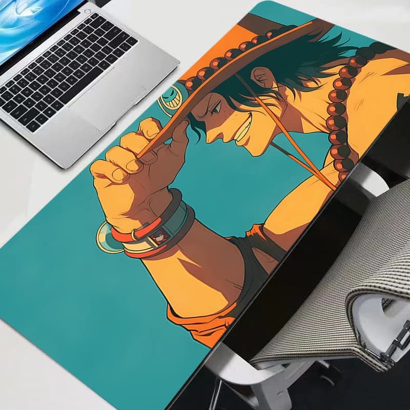 Tappetino per mouse XL Lockedge One Piece Anime, accessori da gioco di grandi dimensioni, tappetino per tastiera e mouse per computer, tappetino da scrivania per Csgo