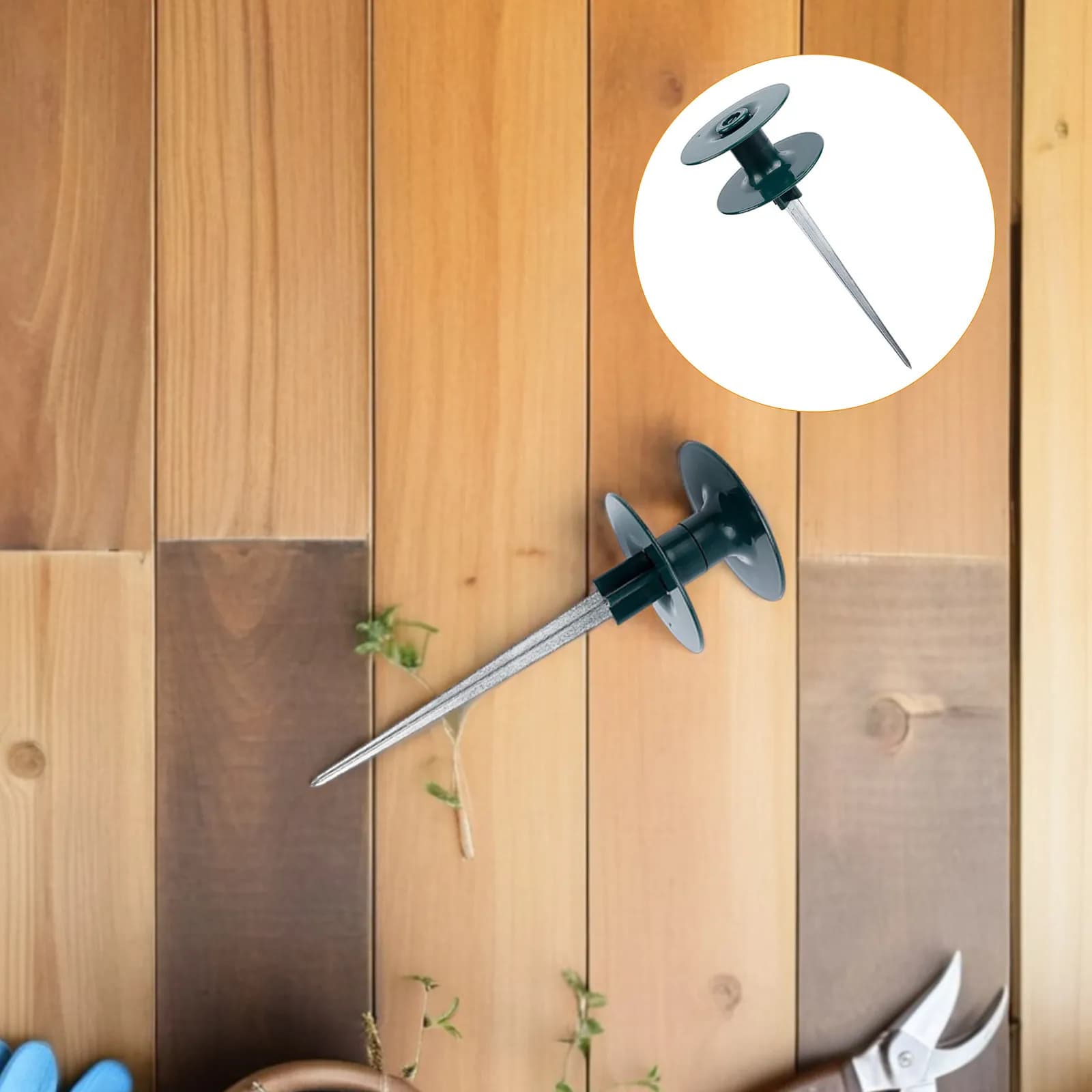 Picchetto Guida per Tubo da Giardino in Plastica, Supporto per Irrigazione Esterna, Fissaggio per Giardinaggio