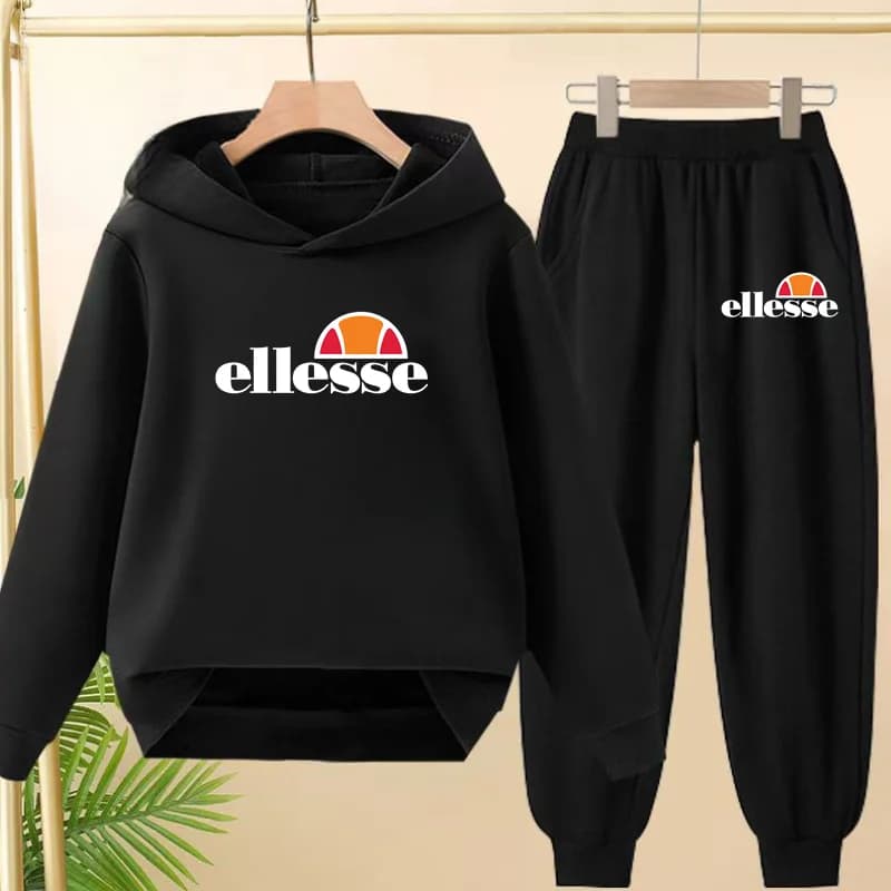 3-12 anni Ragazzo Ragazza Nuovo Stile 2 Pezzi Set Per Il Tempo Libero Lettera Capispalla Per Bambini Felpa Con Cappuccio + Pantaloni Pullover Carino Con Cappuccio Autunno Abbigliamento Sportivo