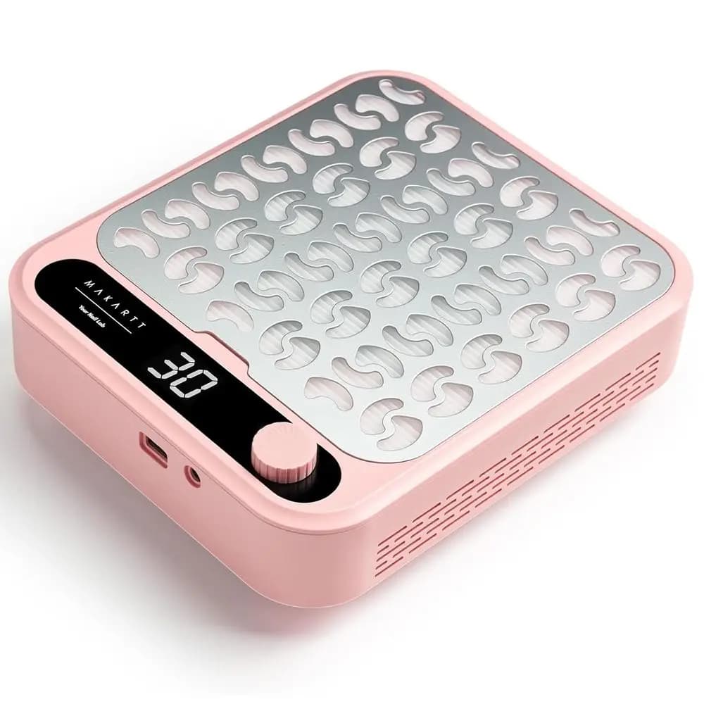 Potente Aspirapolvere per Unghie con Display LED, Filtro Regolabile per Lucidatura Unghie in Acrilico - Manicure e Pedicure