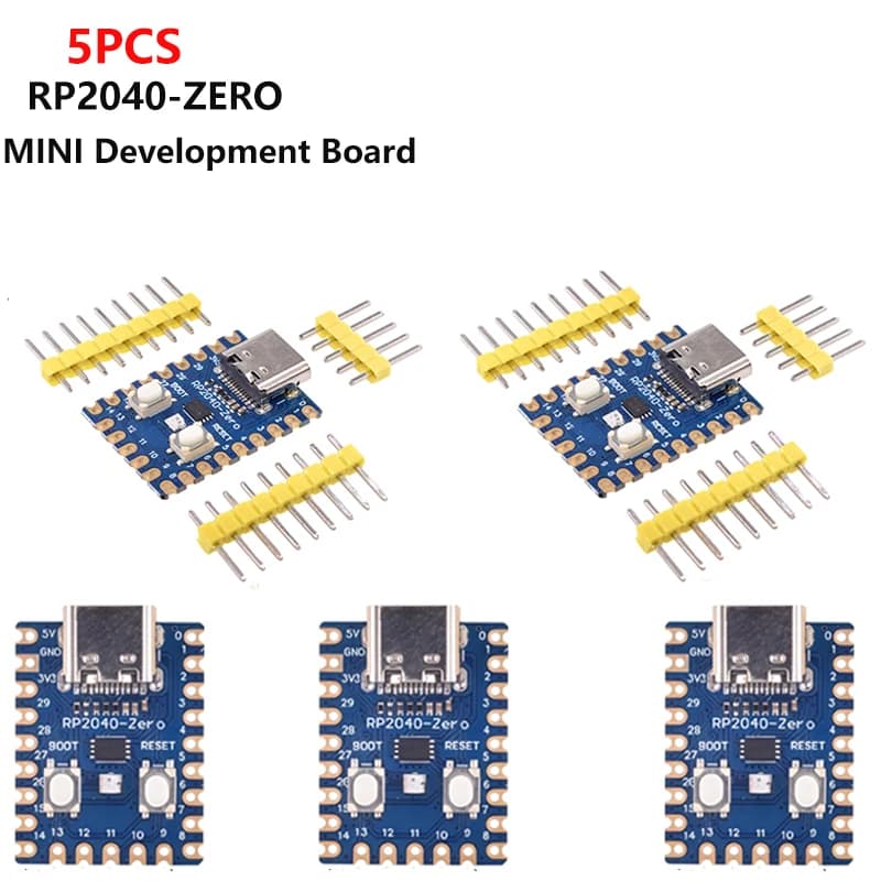 1-10 Pezzi RP2040-zero Rp2040 per Raspberry Pi, Scheda di Sviluppo Microcontrollore Peak con Processore Dual-core Cortex M0+, 2MB Flashxcw