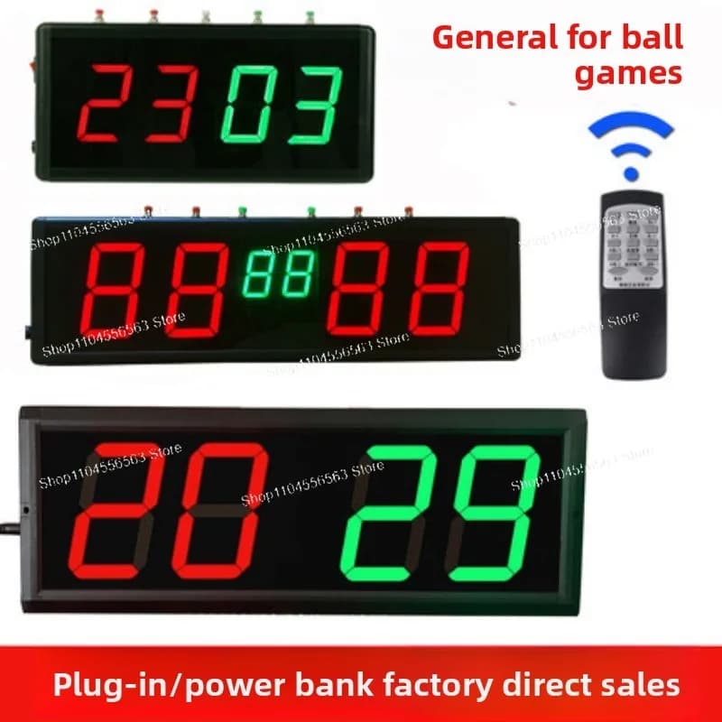 Remote Control Digital Score Keeper, Portable Electronic Scoreboard for Billiard, Tennis, Pickleball and Ball Games