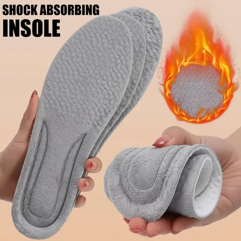 Solette Invernali Calde in Peluche, Cuscinetti per Scarpe in Memory Foam Ammortizzanti, Inserti Morbidi per Stivali e Sneakers, Comfort Unisex