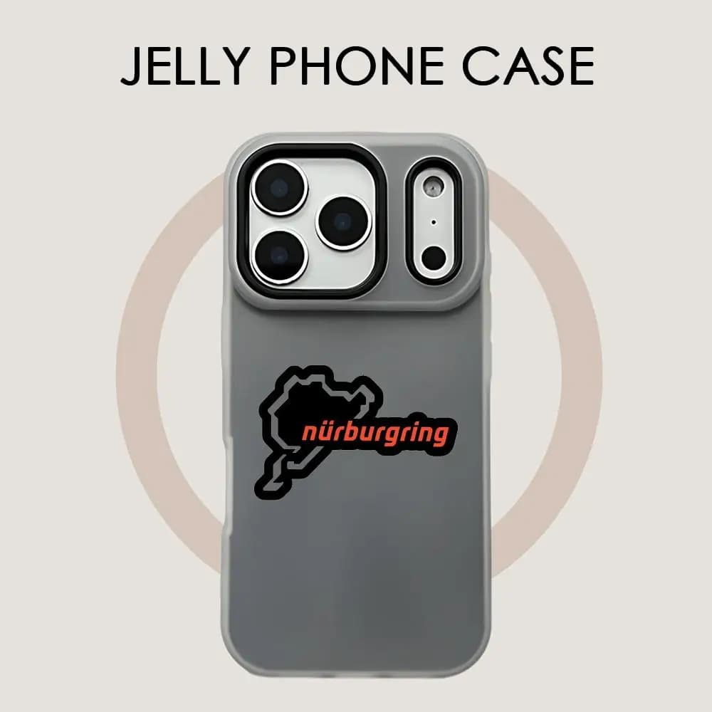 Custodia per telefono Nurburgring Sport Car per iPhone 17 16 15 14 13 12 11 Pro Max Plus Mini, trasparente, antiurto, morbida