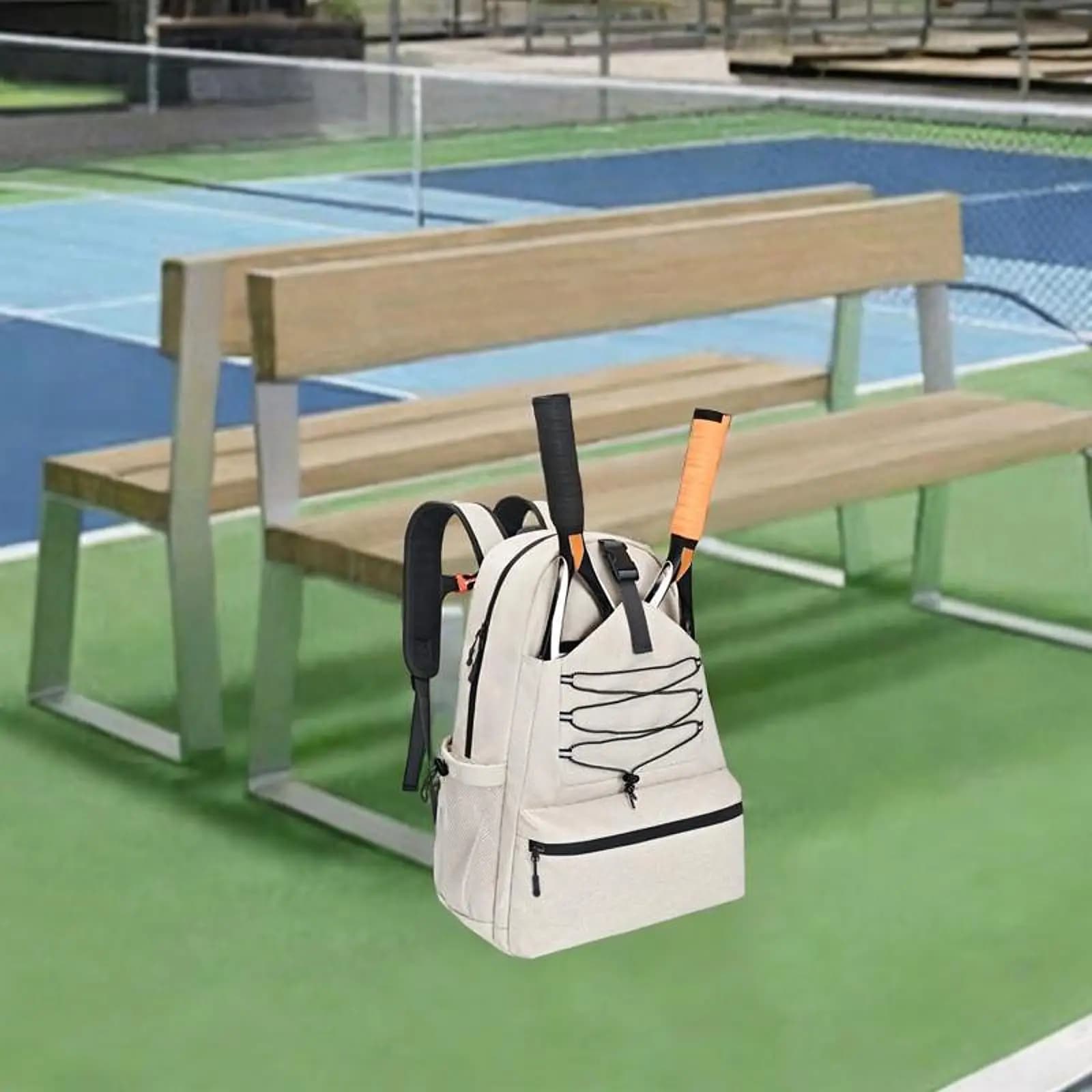 Borsa per Racchette da Pickleball, Zaino Multifunzione con Tasca Laterale, Borse per Tennis e Sport con Racchetta, per Palestra e Fitness