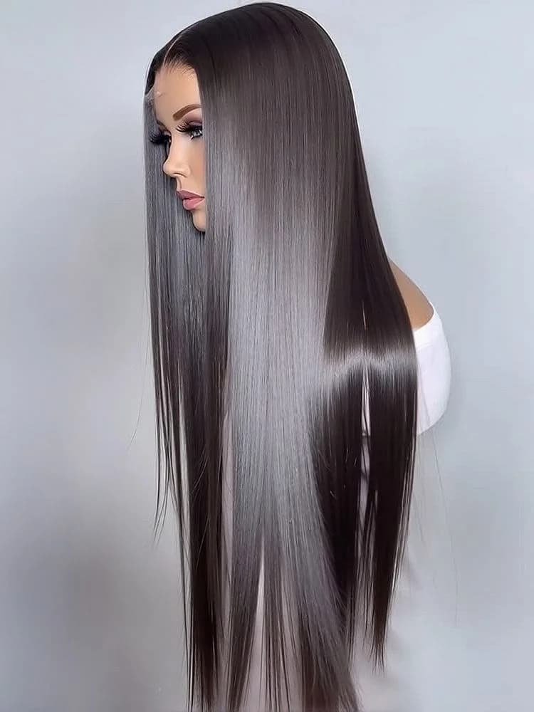 Transparent 13x6 HD Lace Front Human Hair Wigs PrePlucked For Women on Clearance Sale High 300 Density 40 Inch Bone Straight 13x4 HD Lace Front Human Hair Wig Invisible Breathable Swiss Lace Frontal Glueless Wigs For Women