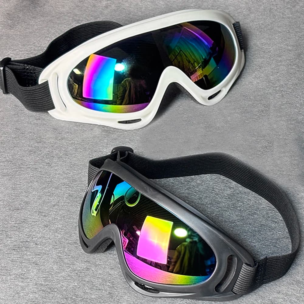 Occhiali protettivi colorati per sport all'aria aperta Occhiali da ciclismo antivento e antiurto Occhiali alla moda Occhiali da sci