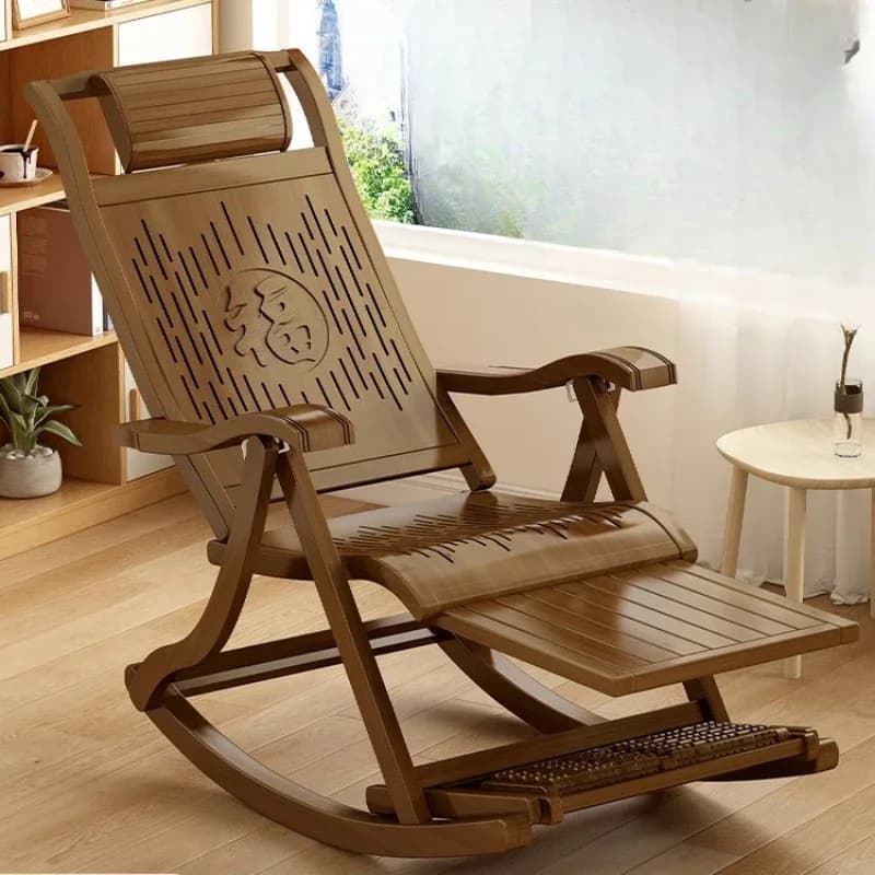 Sedia reclinabile ergonomica comoda a dondolo rilassante lettura da gioco balcone chaise lounge soggiorno mobili per la casa