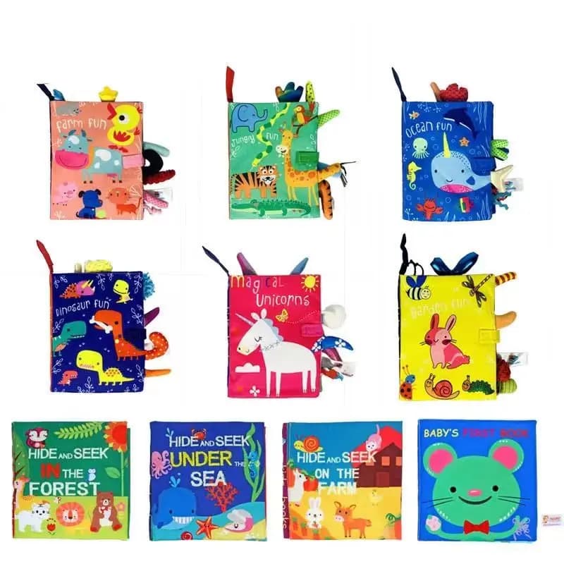 Giocattoli per Neonati 0-36 Mesi: Sonagli, Mobili Musicali, Libro Morbido in Tessuto con Animali, Giocattolo da Appendere al Passeggino, Giocattoli Educativi per la Prima Infanzia