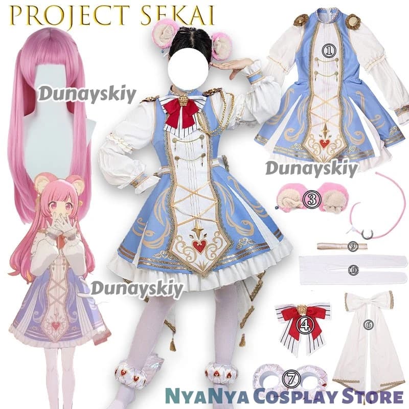 Otori Emu Cosplay Game PJSK Abito Lolita Uniformi di Halloween Collezione di accessori su misura Kawaii Lolita Dunayskiy@@