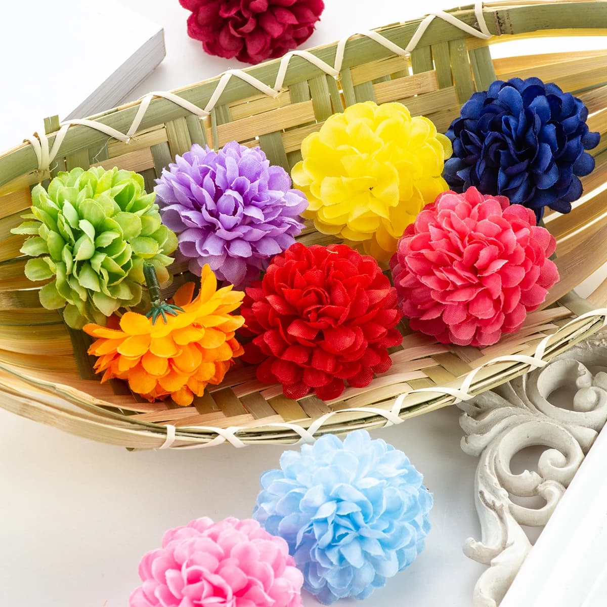 100 pieces of artificial hydrangeas flowers wholesale wedding home party diy room box decoration holiday box candy candy fake silk album plants