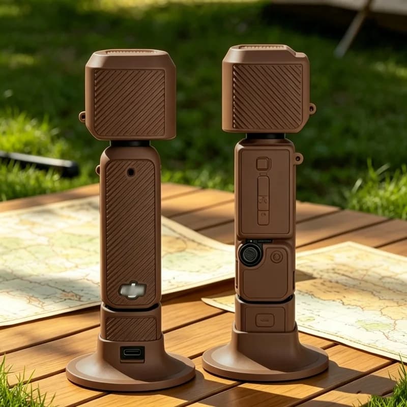 Accessori per Fotocamera DJI Osmo Pocket 4, Custodia in Silicone, Copertura Protettiva, Base e Copriobiettivo per Pocket4
