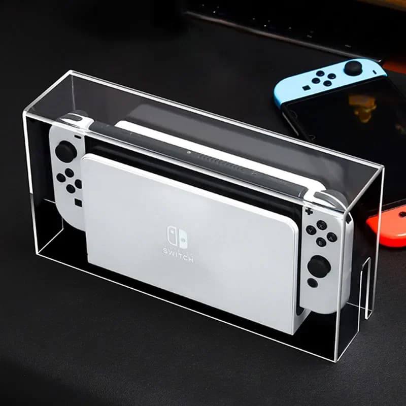 Display Box Host Copertura antipolvere per Nintendo Switch NS Console di gioco Dock Custodia protettiva Coperture rigide in acrilico Accessori Switch Oled