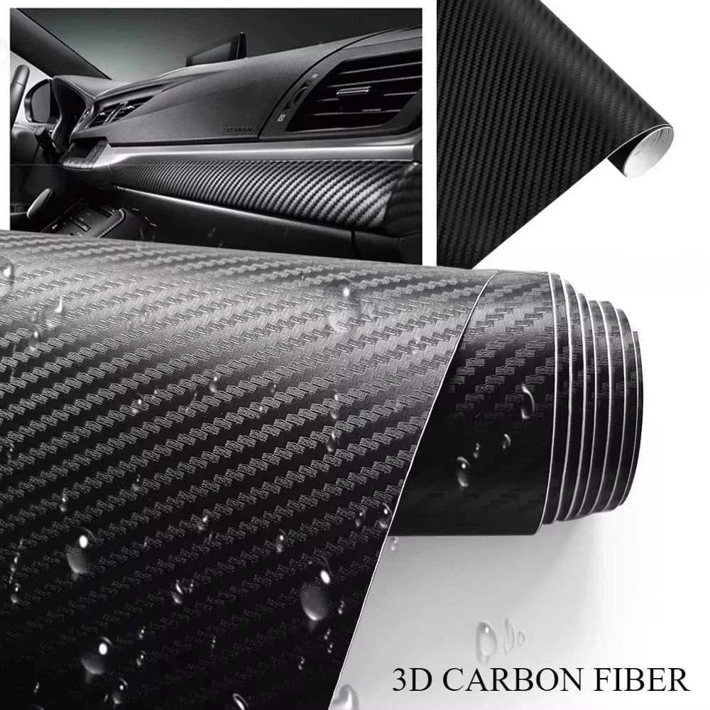 NEW 3D Carbon Fiber Film Car Self-Adhesive Waterproof Protection Sticker for Auto Motorcycle Decoration Films Accessories