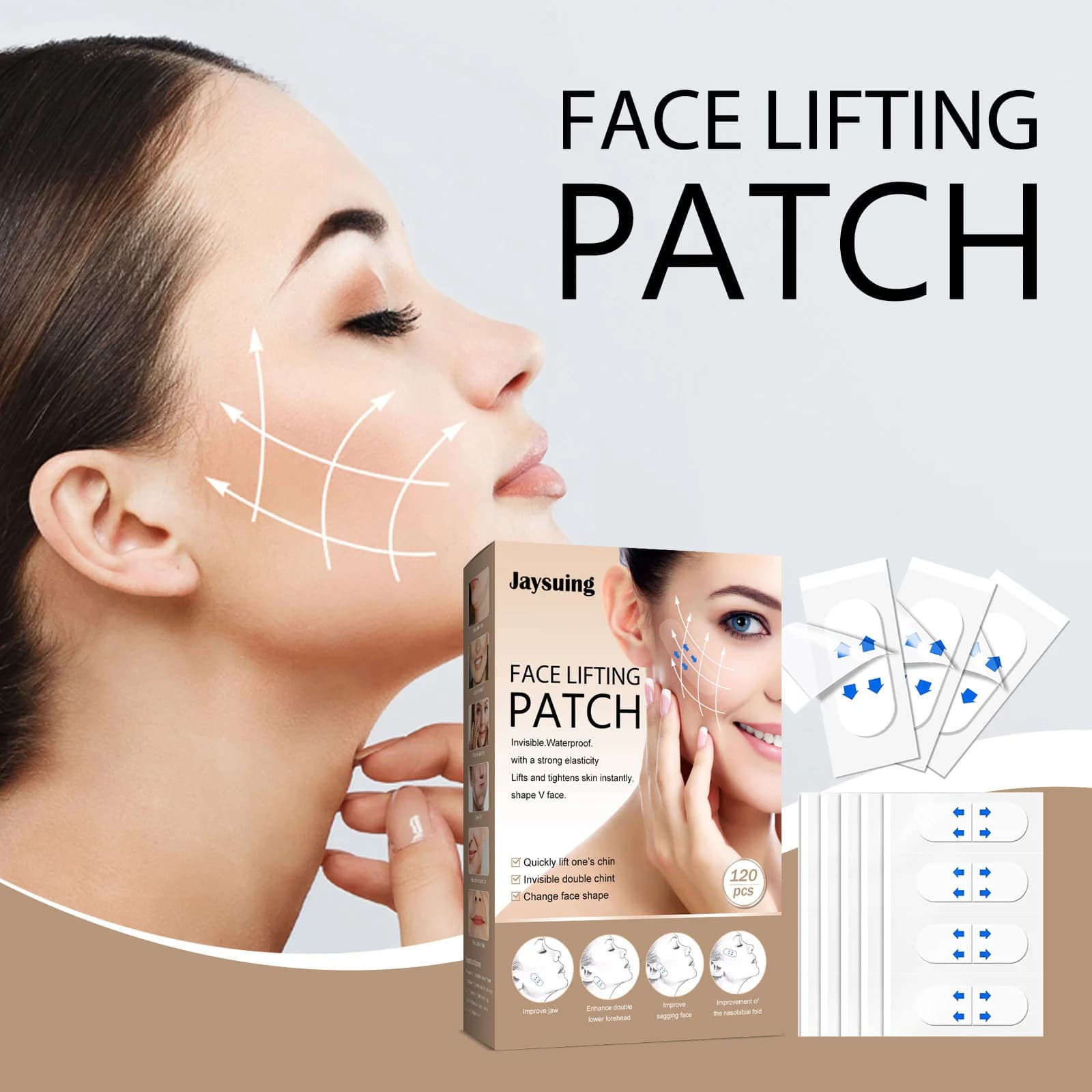 Patch per la Cura del Viso Leggero, Traspirante, Confortevole, Delicato sulla Pelle, Trattamento Quotidiano Delicato per il Viso