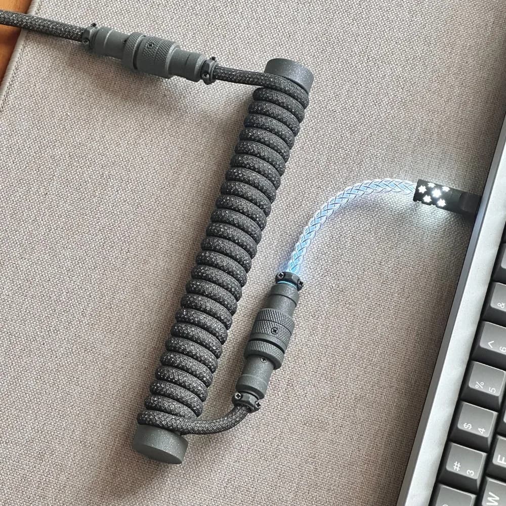 Unknown Error Keyboard Cable Magnetic Keyboard 8K RGB Three-Section Copper Aviation Plug Cable USB to Type-C Gaming Accessories