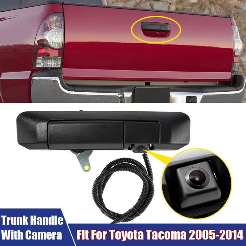 Portellone bagagliaio maniglie per porte auto vista posteriore telecamera grandangolare adatta per Toyota Tacoma 2005-2014 accessori per maniglie per porte esterne dell'auto