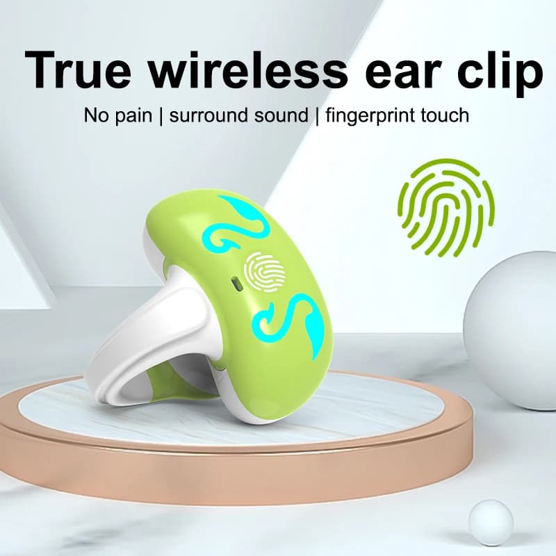 NEW Bluetooth 5.3 Wireless Bone Conduction Headphones T75 Clip Ear Music Noise Canceling Headset HD Call Sports Gaming Earphone