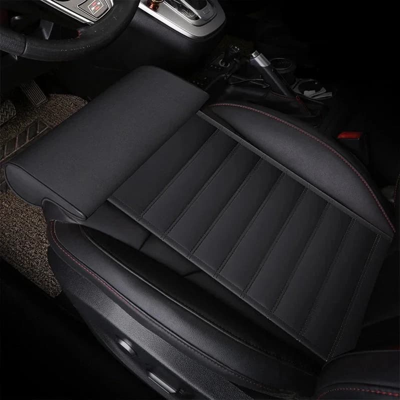 Universal Leather Memory Foam Car Seat Extender Leg Cushion Driver Leg Support Pillow Padding Mat Auto Accessory