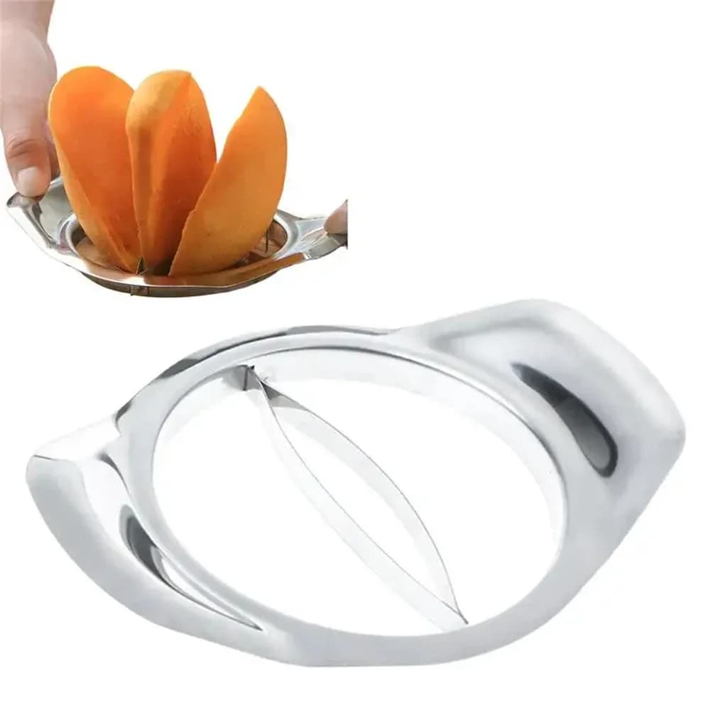 Fruit Corer Mango Slicer Mango Peeler Stainless Steel Mango Knife Fruit Cutting Mango Cutter Corer Fruit Household Kitchen Tool