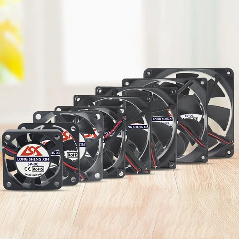 5 V/12 V/24 V di Raffreddamento Turbo Ventola Brushless Parti Della Stampante 3D 2Pin Per Estrusore DC Dispositivo di Raffreddamento Ventilatore Parte Ventole di Plastica Nera