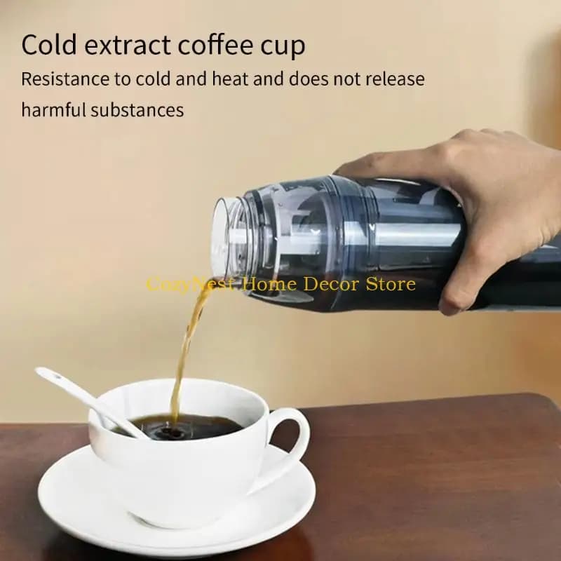 Brocca per birre fredde isolata sotto vuoto 92MF Filtro efficiente in vetro borosilicato durevole 572ml Design a prova per