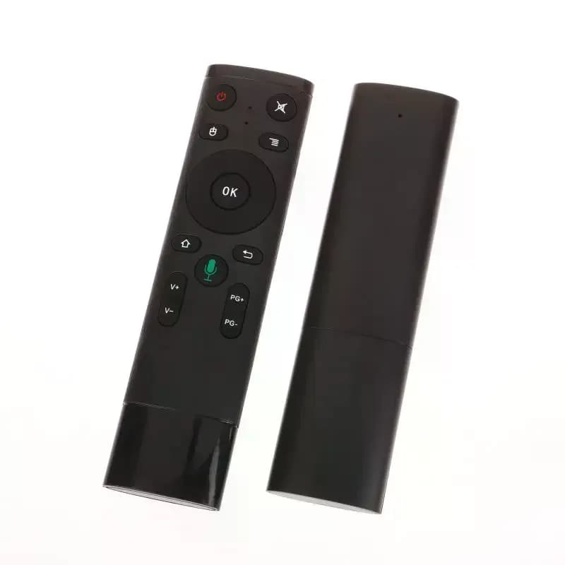 Telecomando wireless 2.4G con controllo vocale, giroscopio e ricevitore USB Q5 Air Mouse per proiettore, Smart TV e Android Box