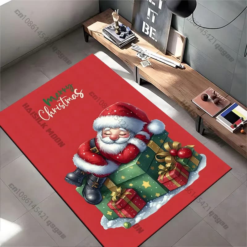 Regali e decorazioni per le feste di Natale, tappeto per yoga, decorazioni per il soggiorno, tappetino per gattonare per bambini, zerbino, tappeto.