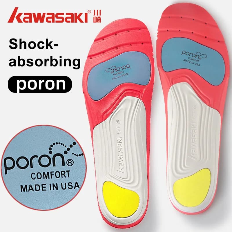 Soletta traspirante Kawasaki per uomo e donna Solette sportive traspiranti che assorbono il sudore CFT-28 Accessori per scarpe da ginnastica