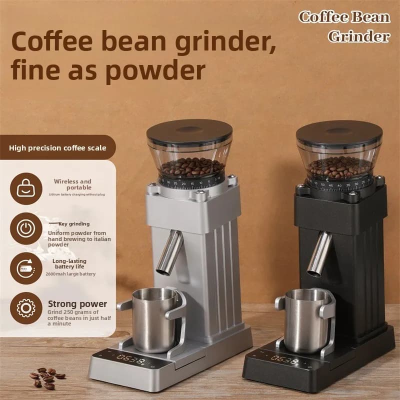 Household electric bean grinder multifunctional coffee bean grinder grinder small coarse and fine coffee machine