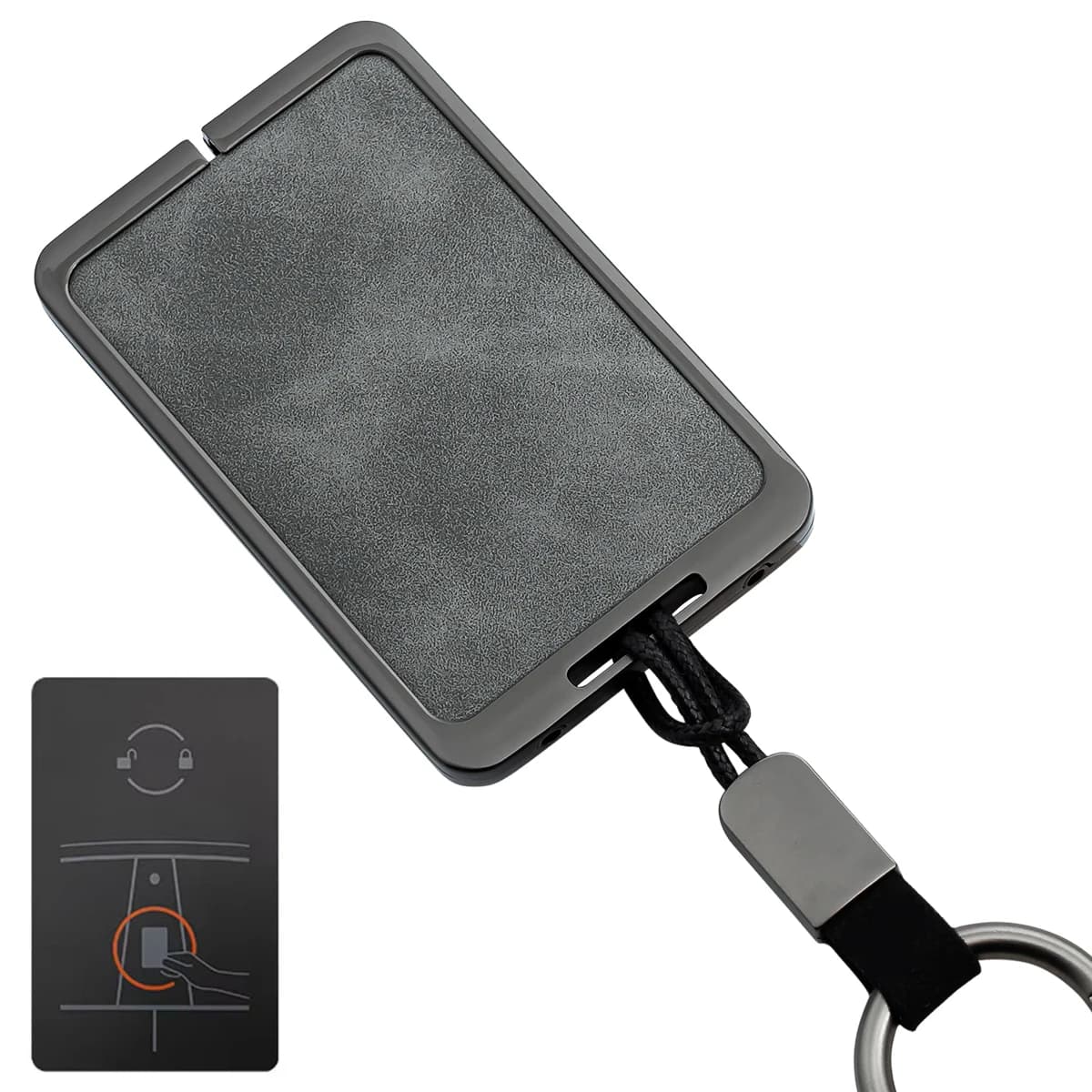 NFC Card Car Key Cover Case Holder Keychain For Tesla Model 3 Y Accessories Metal Leather