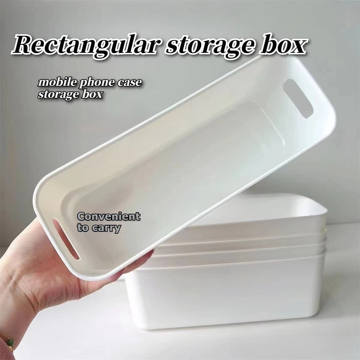 Desktop Storage Box Mobile Phone Case Organizer Cosmetics Dormitory Storage Basket Drawer Partition Organizer