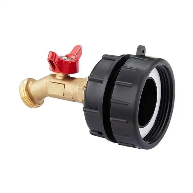 Adattatore IBC Tote IBC Tote Adattatore serbatoio acqua Connettore Filettatura grossa Filettatura fine Collegamento Tubo da giardino Filettatura grossolana Fine
