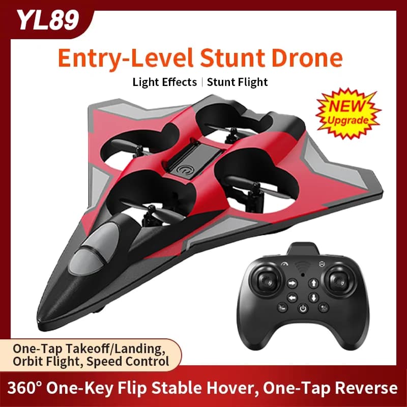 New Aircraft RC YL89, Helicopter 2.4G WIFI in Foam EPP, Acrobatic Air with 360° Rotation RC Fighter Hover, Children's Toys, Gifts
