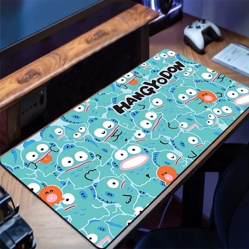 PC Hangyodon Rubber Mouse Mat Designed specifically with Blocked Edges Desktop Keyboard Mouse Mat