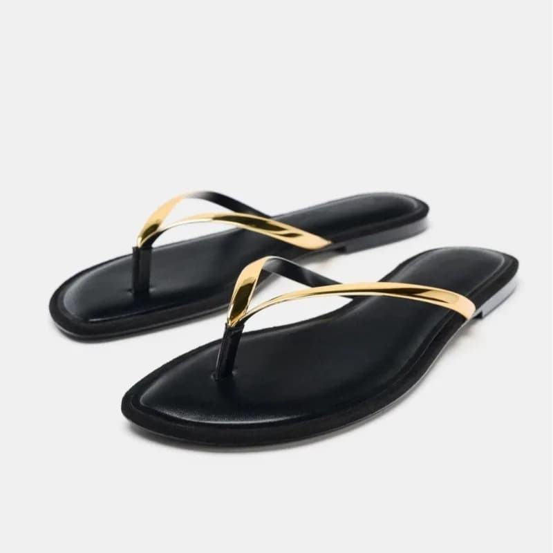 Women Flip-flops Summer Pinch Toe Cool Slippers Lightweight Comfort Flat Slippers Outdoor Casual Beach Slippers Chaussons Femme