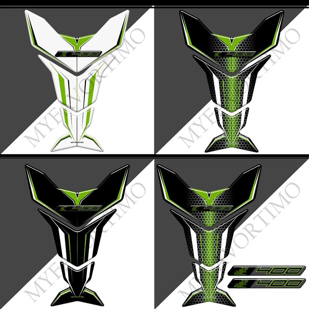 Moto Per Kawasaki Z400 Z 400 corpo serbatoio carburante kit impugnatura protezione decorativa adesivo 3D