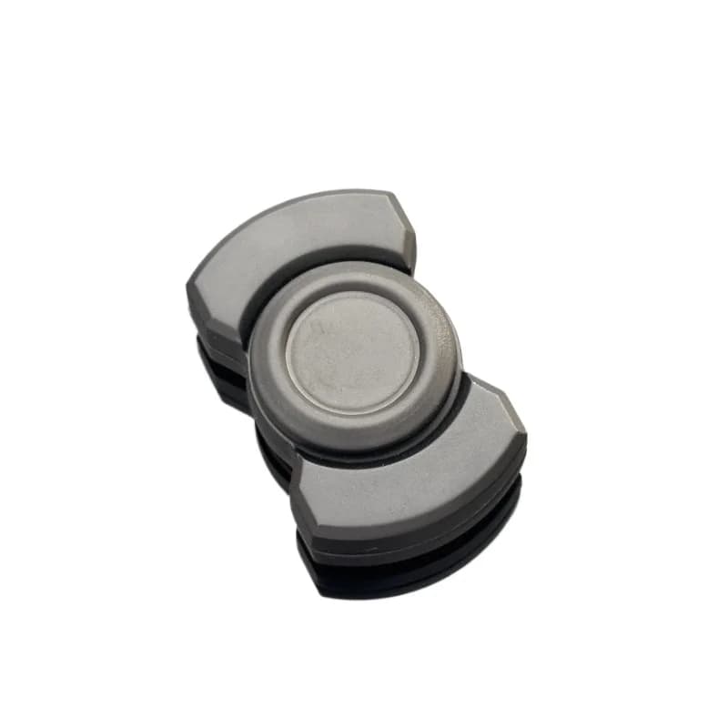 Stainless Steel Triple-Function Fidget Spinner - Tactile Stress Relief & Focus Training, EDC Mechanical Push Coin Gift