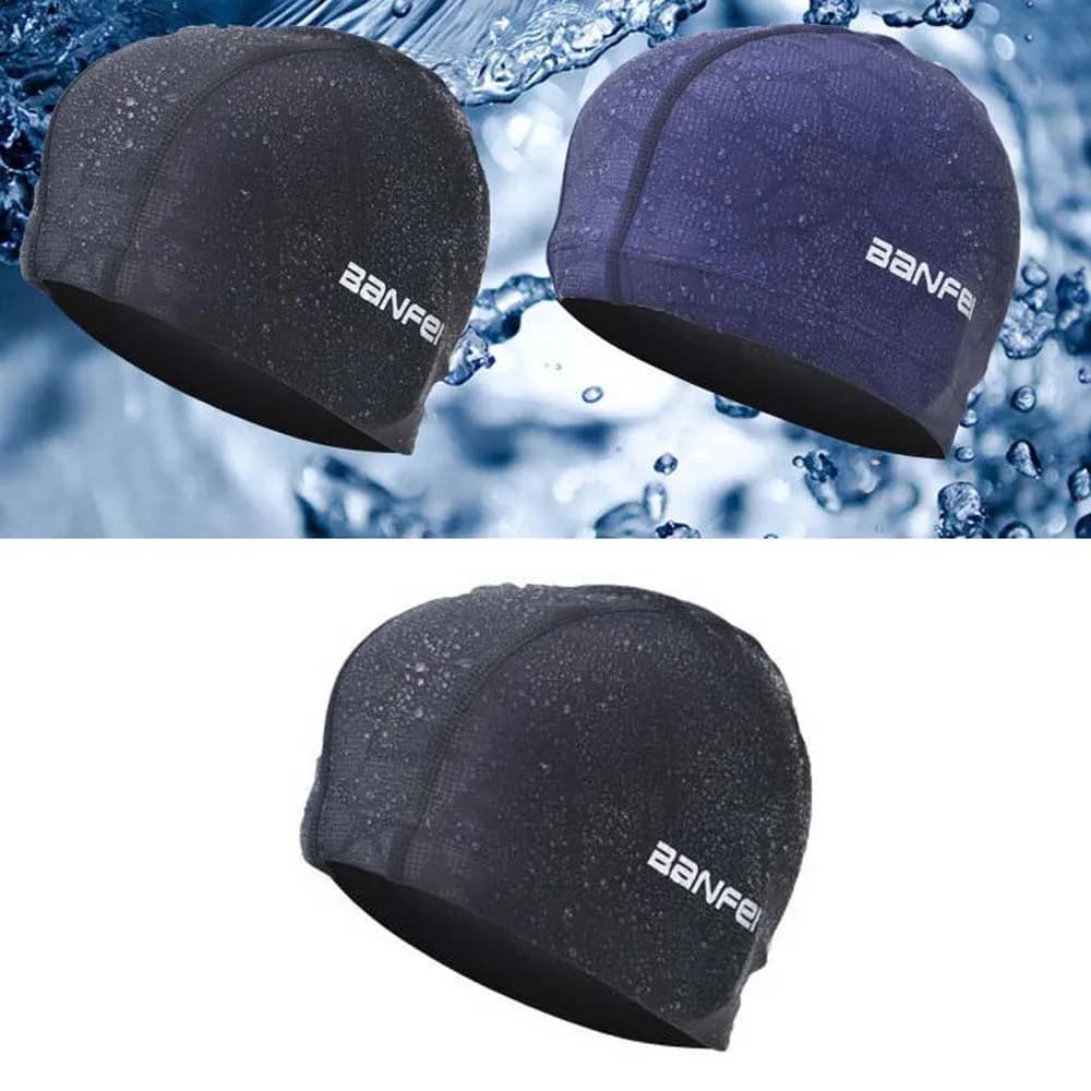 Long Hair Large Men&Women Turban Hat Sports Fabric Unisex Bathing Swim Pool Hat Ear Protect Swimming Caps Diving Hat