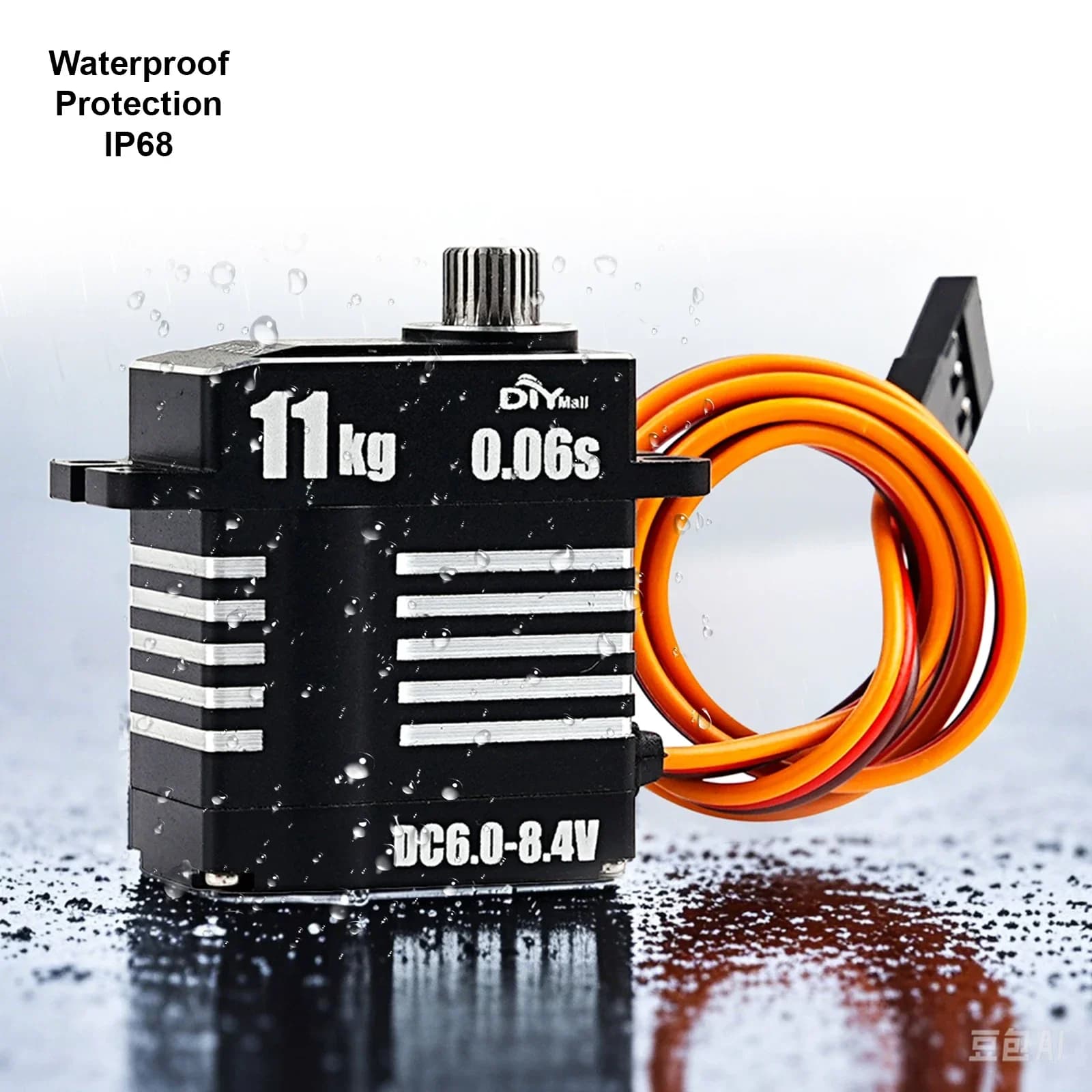 Servo micro digitale H113 da 11 kg – Motore coreless completamente in metallo – Programmabile per elicottero/avereo/auto/robot RC
