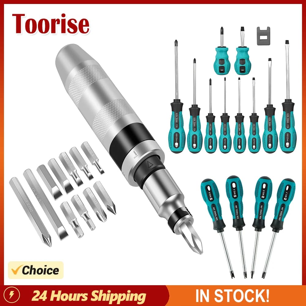 Cacciavite avvitatore a percussione utensili manuali portatile per allentare i bulloni rimuovere i dispositivi di fissaggio ostinati Set di cacciaviti cacciavite manuale